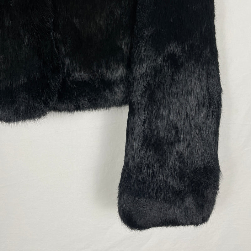 00s Barbie Rabbit Fur Cropped Jacket