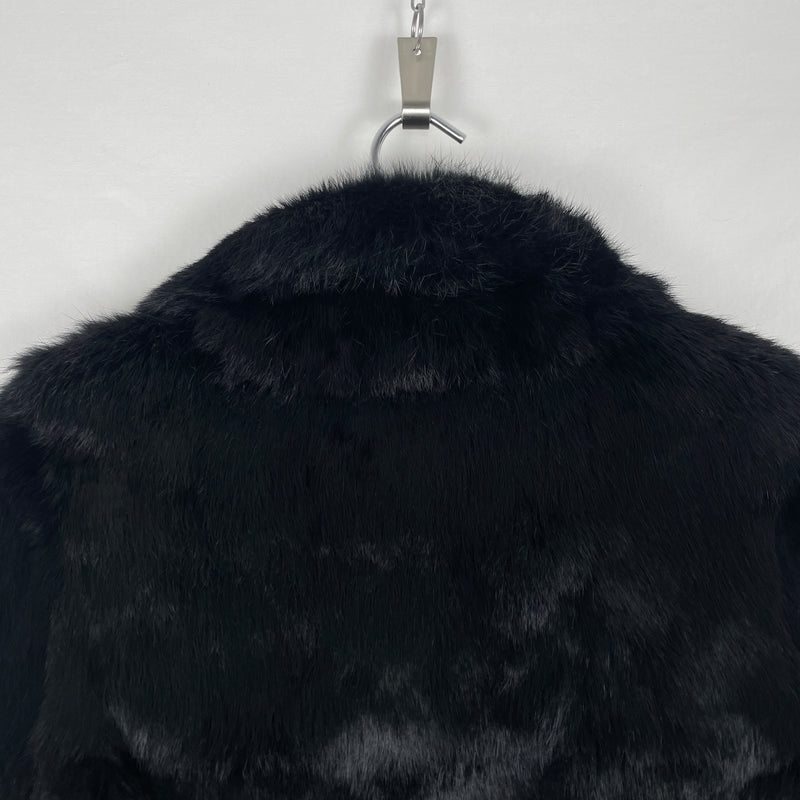 00s Barbie Rabbit Fur Cropped Jacket