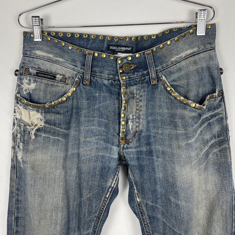 00s Dolce & Gabbana Studded Jeans