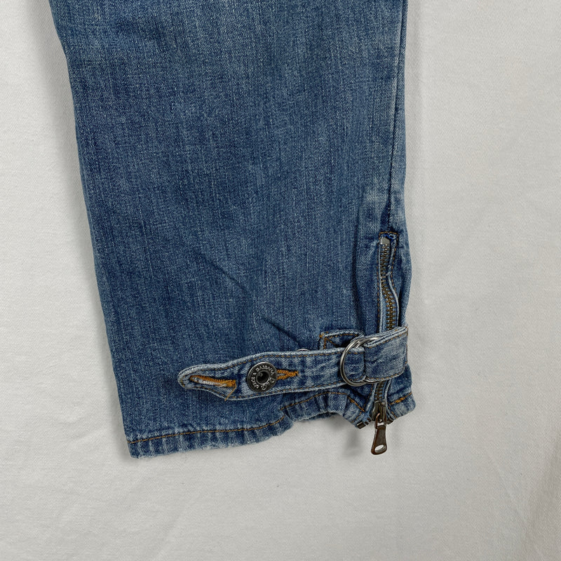 00s Dolce & Gabanna Bleach Dye Denim Capris