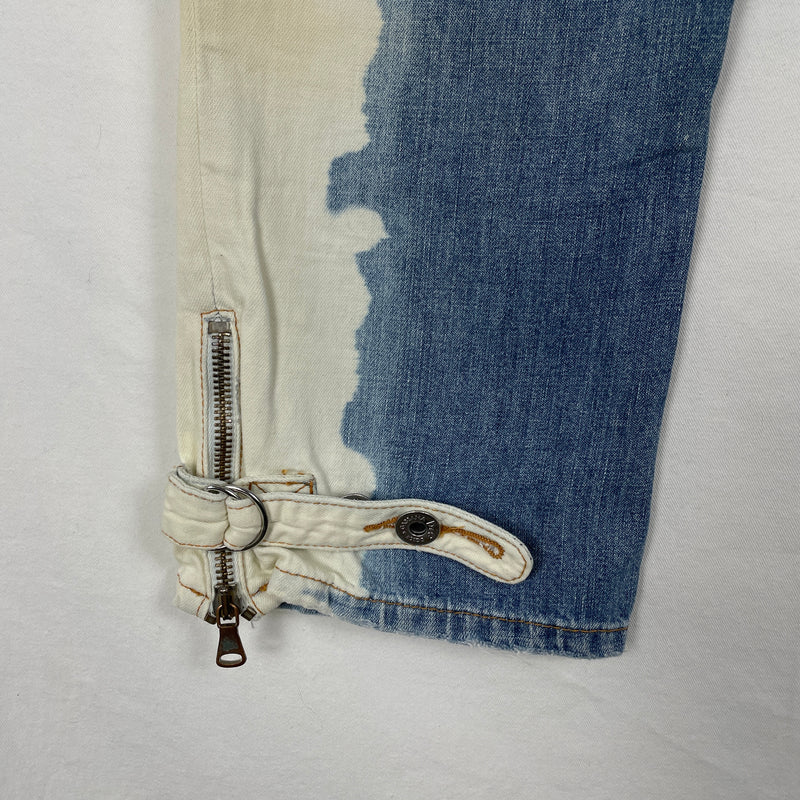 00s Dolce & Gabanna Bleach Dye Denim Capris