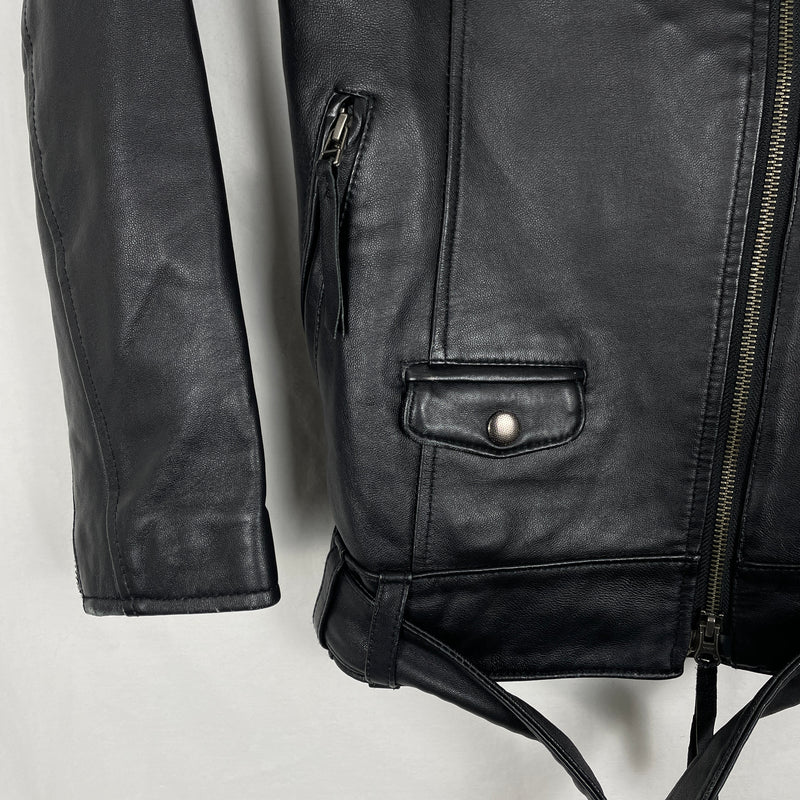 5351 Pour Les Femmes Leather Biker Jacket