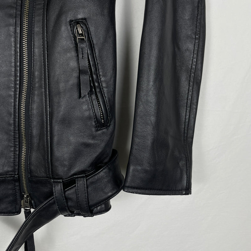 5351 Pour Les Femmes Leather Biker Jacket