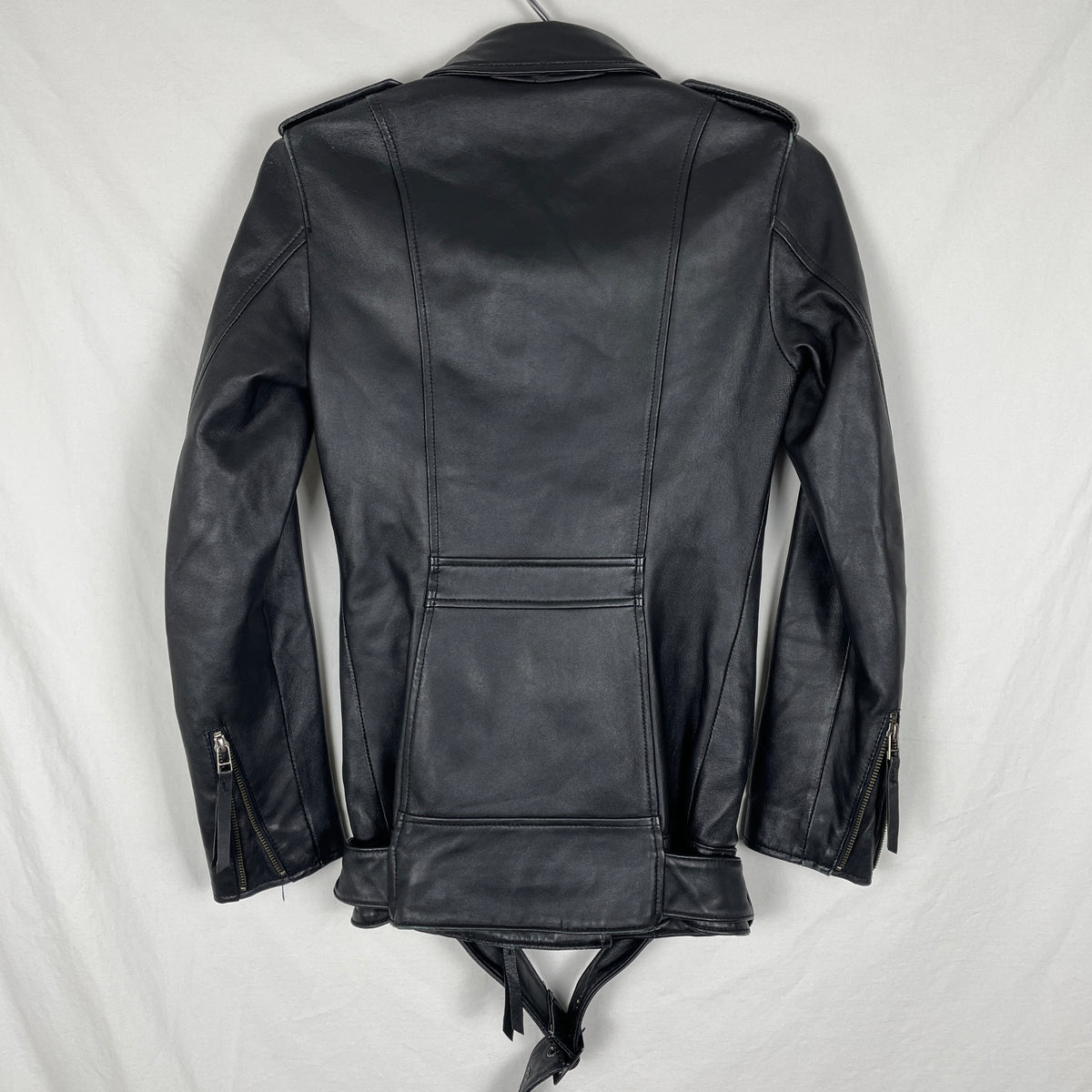 5351 Pour Les Femmes ブラック ライダース size 1 5351 Pour Les Femmes Leather Biker Jacket – Boketto
