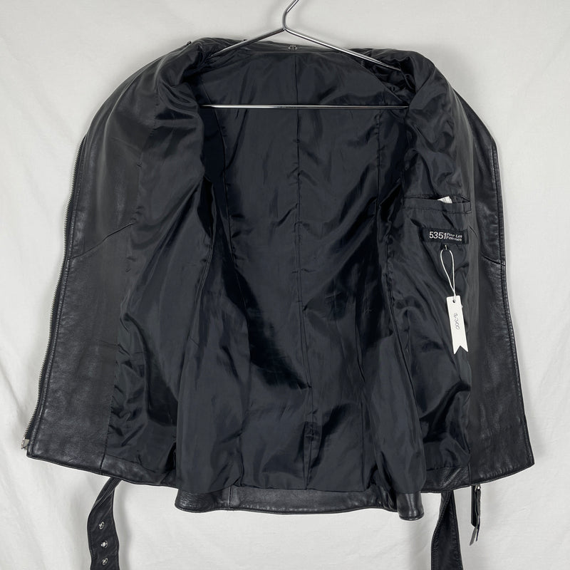5351 Pour Les Femmes Leather Biker Jacket