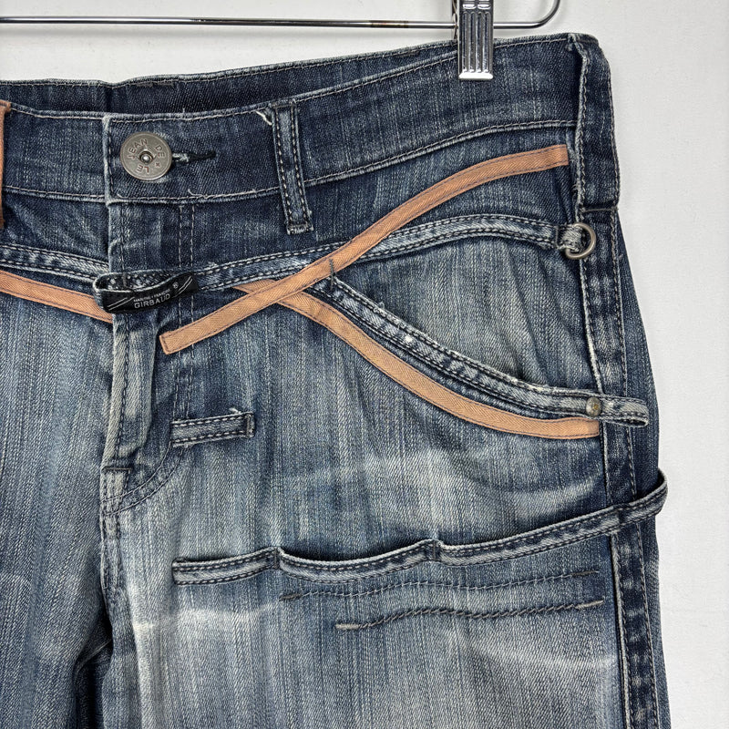 00s Marithe Francois & Girbaud Belt Loop Strap Jeans