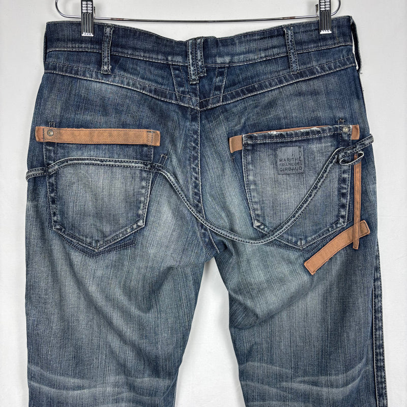 00s Marithe Francois & Girbaud Belt Loop Strap Jeans