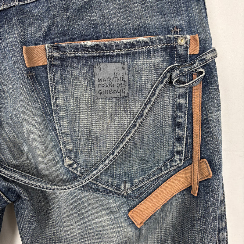 00s Marithe Francois & Girbaud Belt Loop Strap Jeans