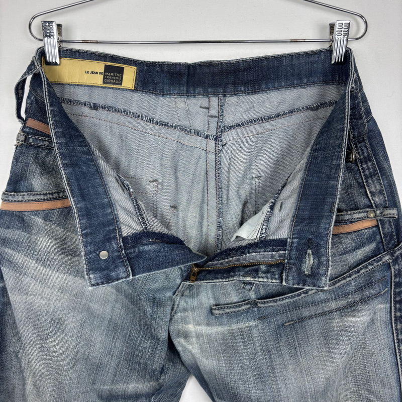 00s Marithe Francois & Girbaud Belt Loop Strap Jeans