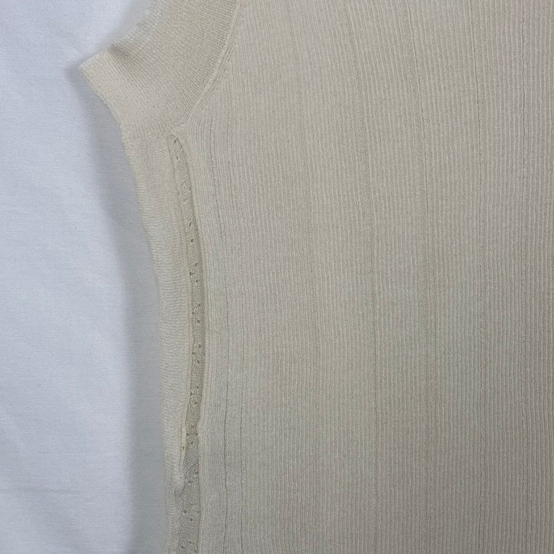 Marithe + Francois Girbaud Sheer Asymmetric Knit Tank Top