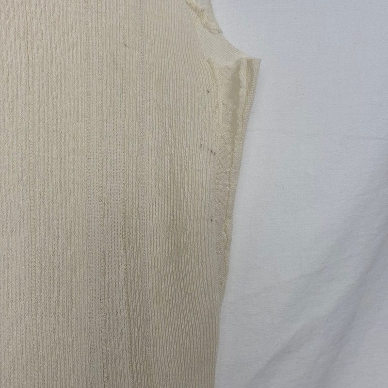 Marithe + Francois Girbaud Sheer Asymmetric Knit Tank Top