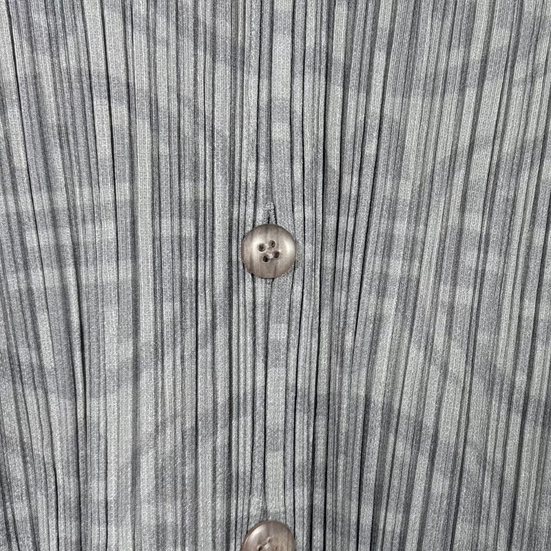 Issey Miyake Pleats Please Patterned Short Sleeve Blouse