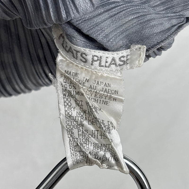 Issey Miyake Pleats Please Patterned Short Sleeve Blouse