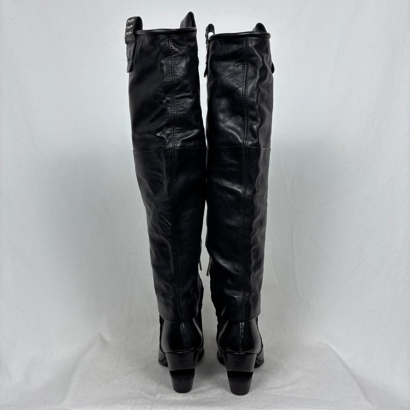 AS98 Knee High Screw Stud Boots