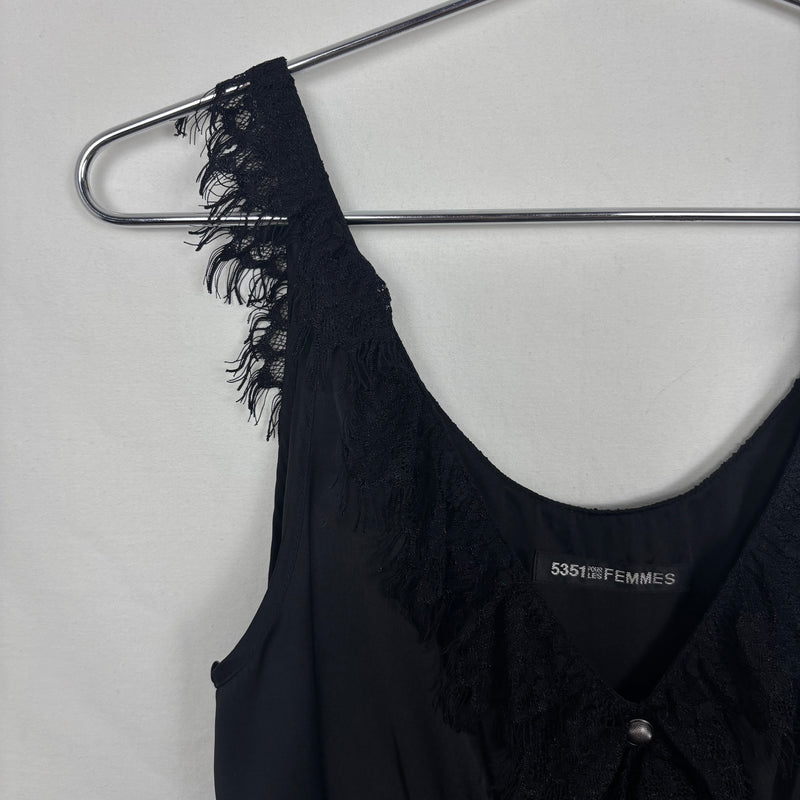5351 Pour Les Femmes Lace Trim Slip Dress