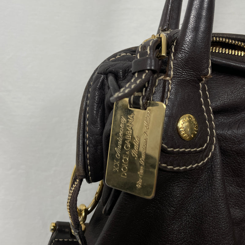 Dolce & Gabbana One Shoulder Leather Handbag
