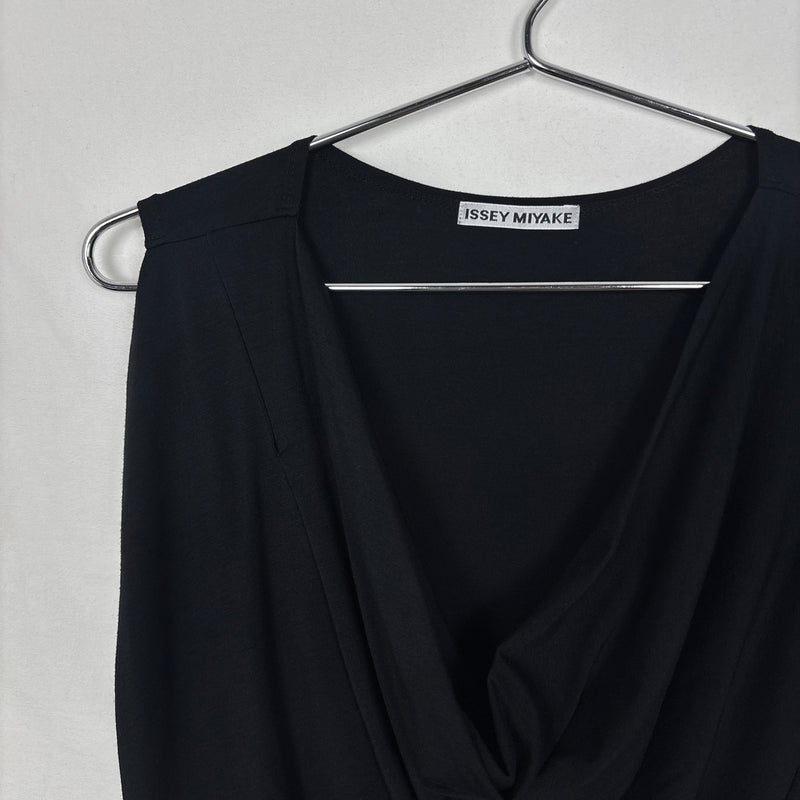 Issey Miyake Asymmetrical Draped Neck Dress