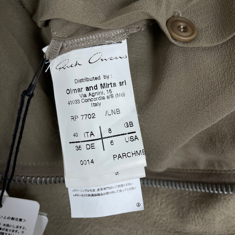 Rick Owens Cropped Half Sleeve Jacket Olmar & Mirta Era