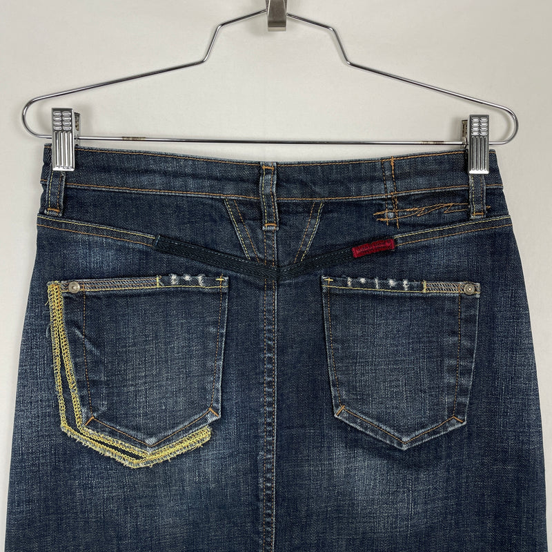 00s Marithe Francois & Girbaud Denim Pencil Skirt