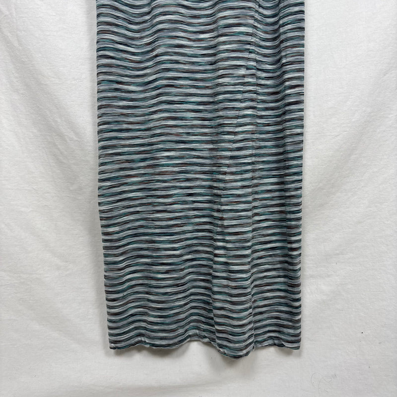 Maison Margiela Cold Shoulder Striped Maxi Dress