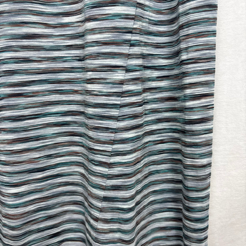 Maison Margiela Cold Shoulder Striped Maxi Dress