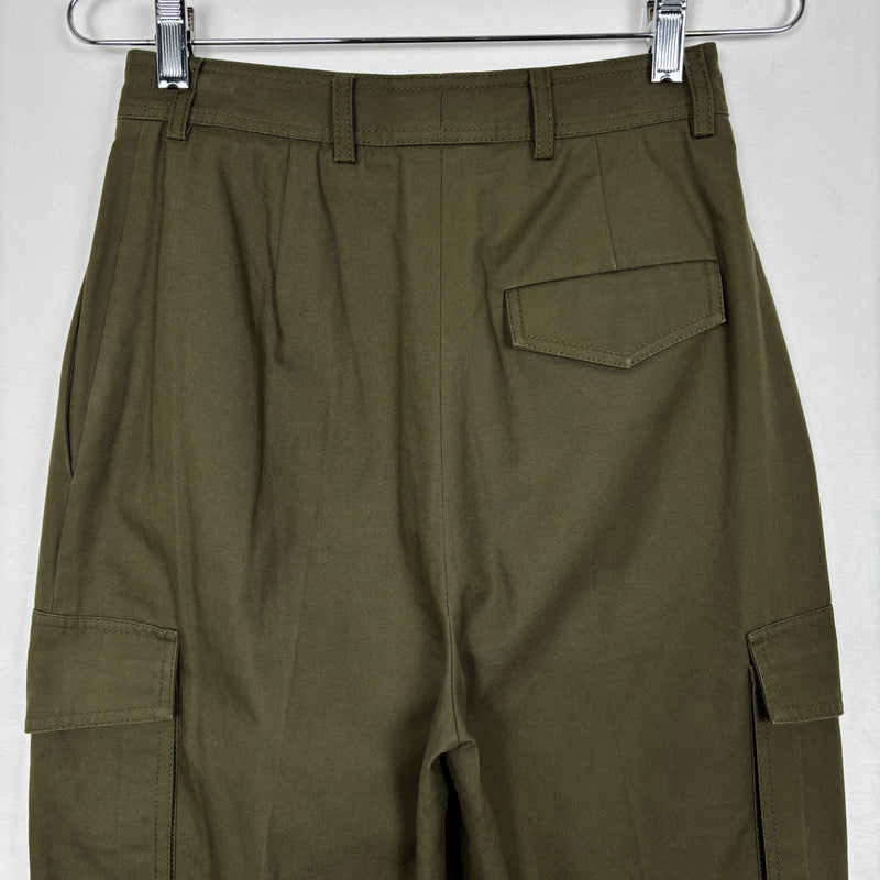 2019 Alexander McQueen Wide Leg Pleated Cargo Pants