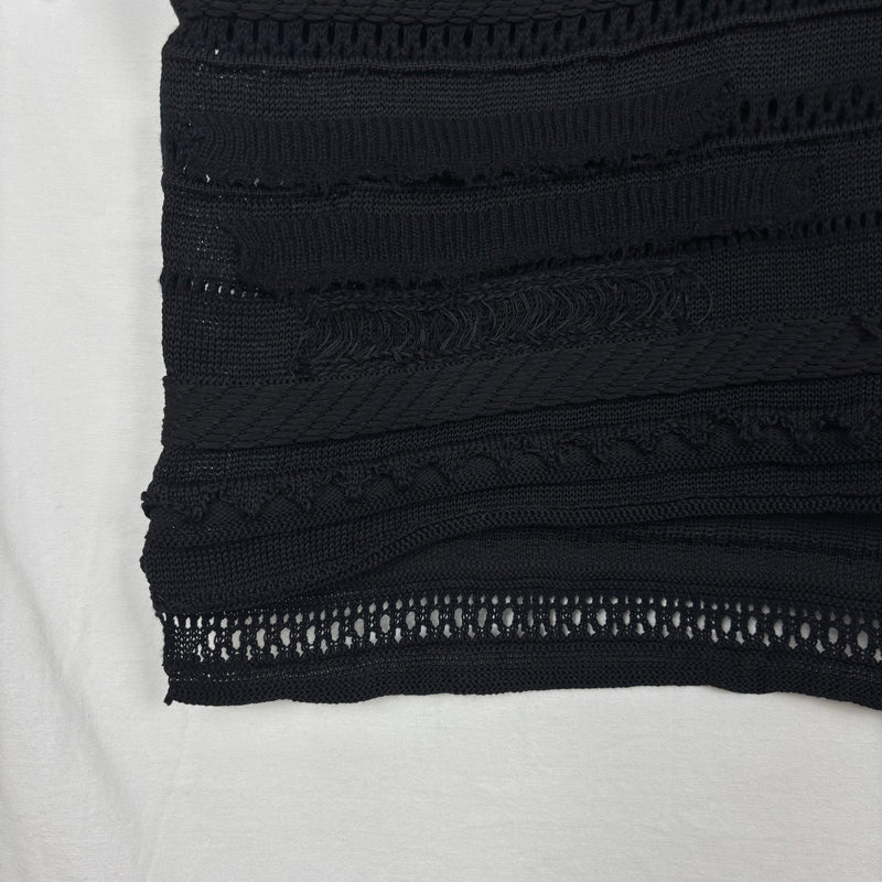 Yohji Yamamoto Y's Openwork Knit Polo Top