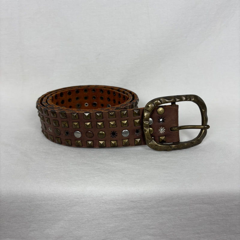 Marithé Francois Girbaud Studded Leather Belt