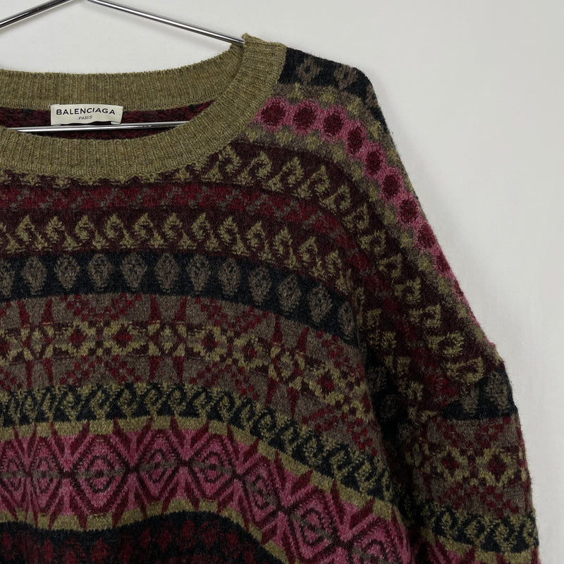 00s Balenciaga Distressed Knit Jumper