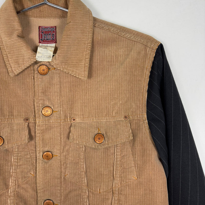 90s Jean Paul Gaultier Fabric Switching Trucker Jacket