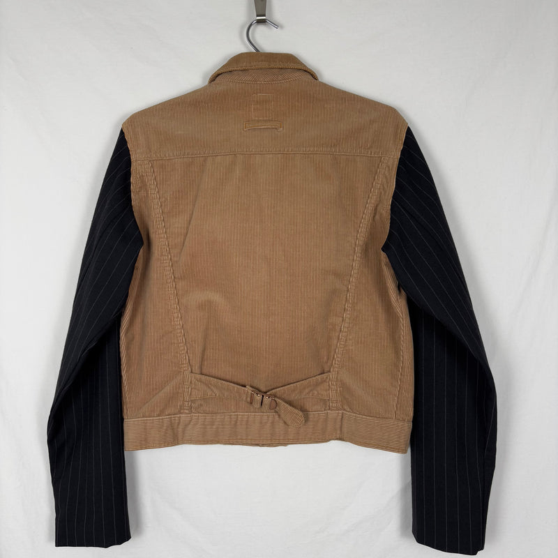90s Jean Paul Gaultier Fabric Switching Trucker Jacket
