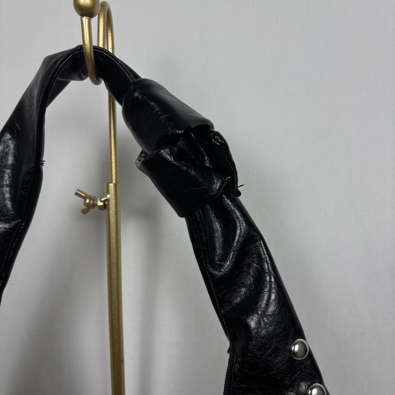 Rivet Underarm Crescent Bag