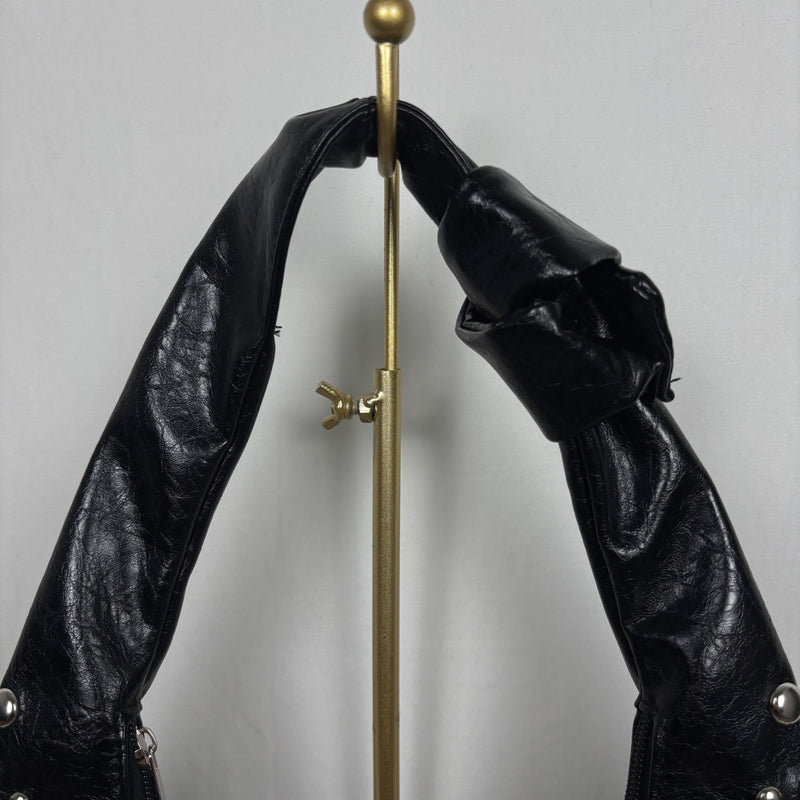 Rivet Underarm Crescent Bag
