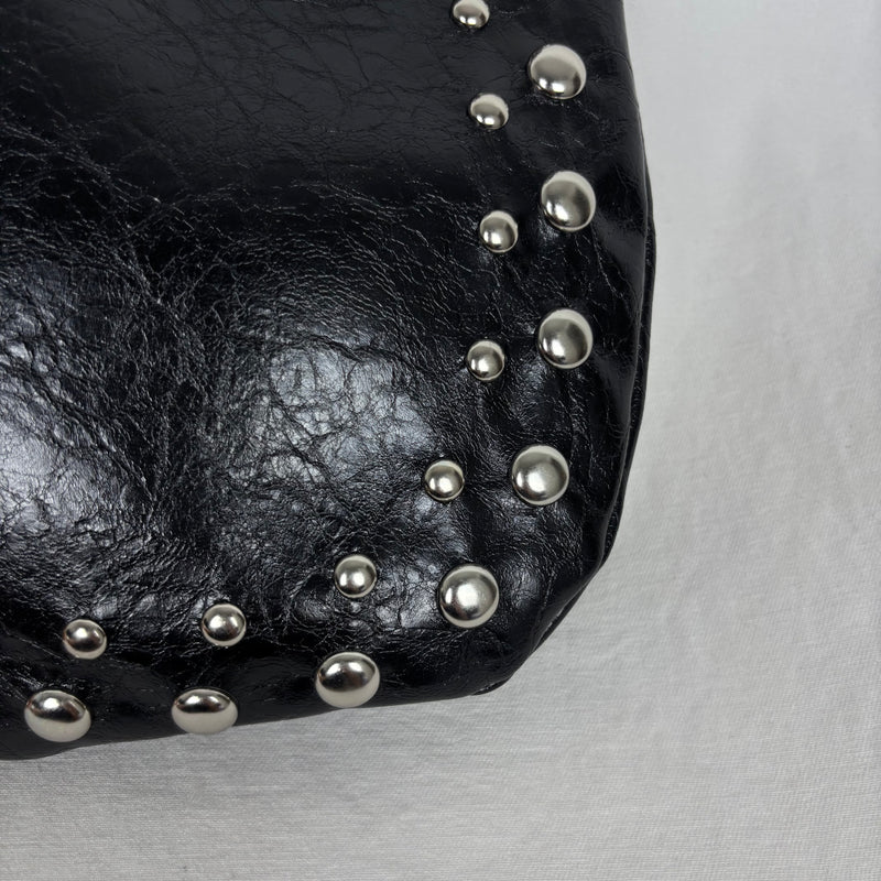 Rivet Underarm Crescent Bag