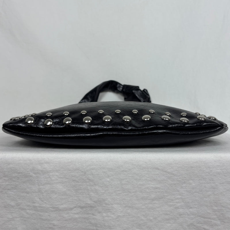 Rivet Underarm Crescent Bag