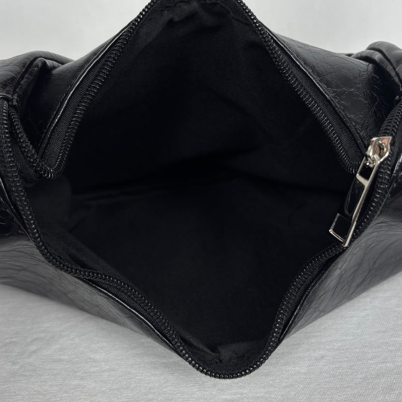 Rivet Underarm Crescent Bag