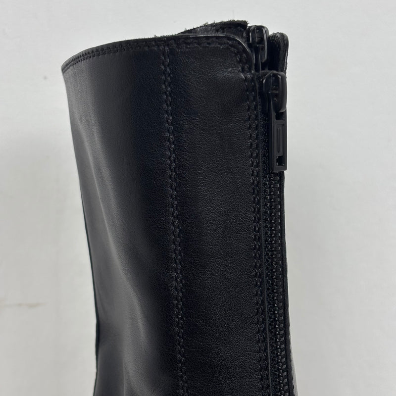 Ann Demeulemeester Leather Zip Up Combat Boots
