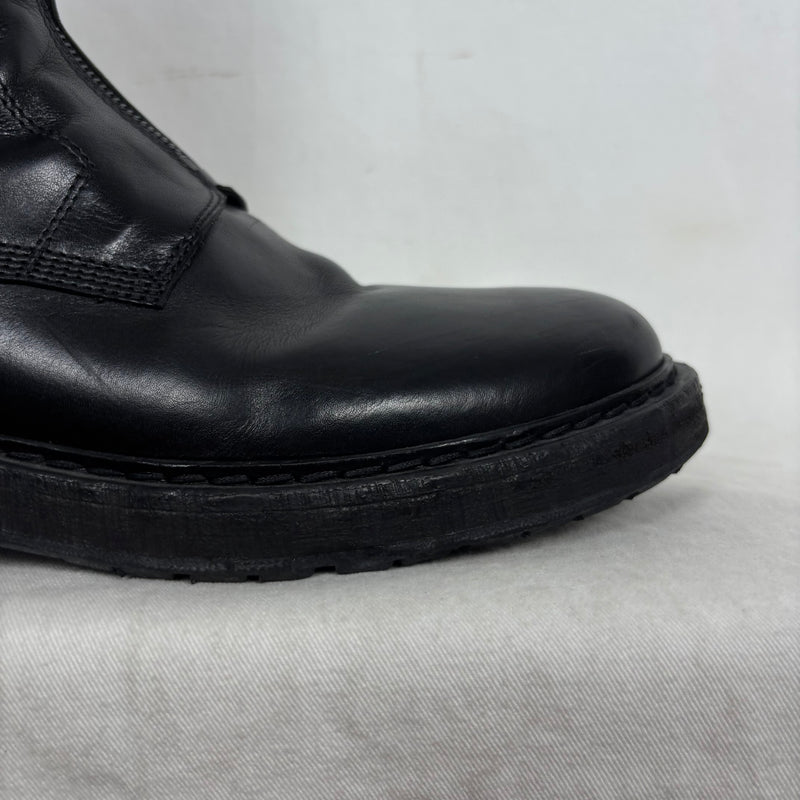 Ann Demeulemeester Leather Zip Up Combat Boots