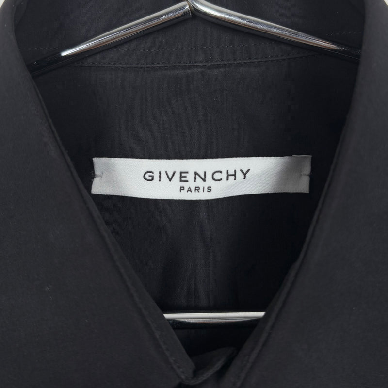 Givenchy Metal Collar Tip Button Up Shirt