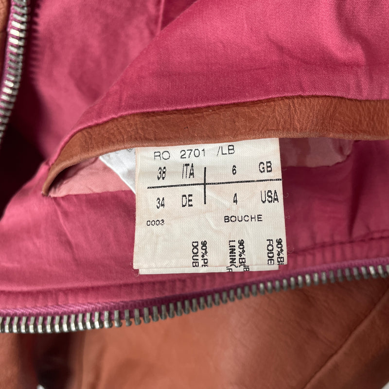 00s Rick Owens Olmar & Marita Era Leather Jacket