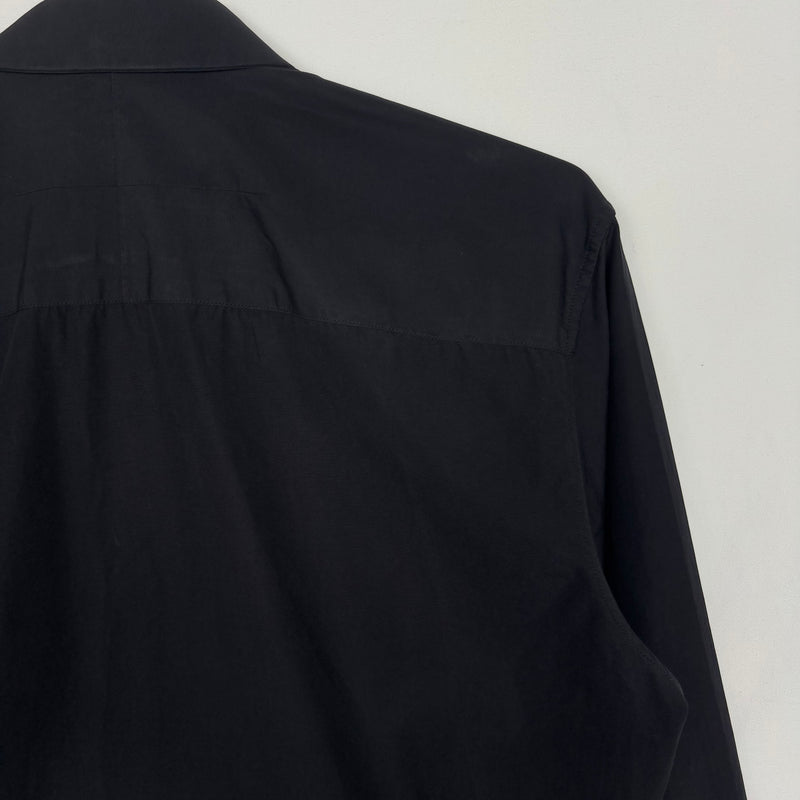 Givenchy Metal Collar Tip Button Up Shirt