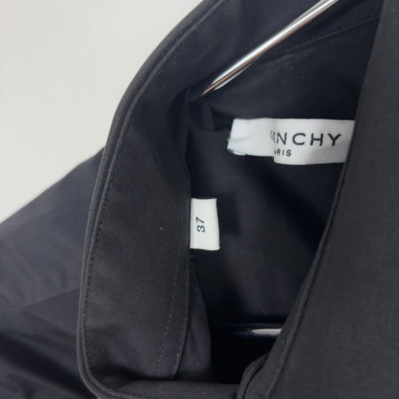 Givenchy Metal Collar Tip Button Up Shirt