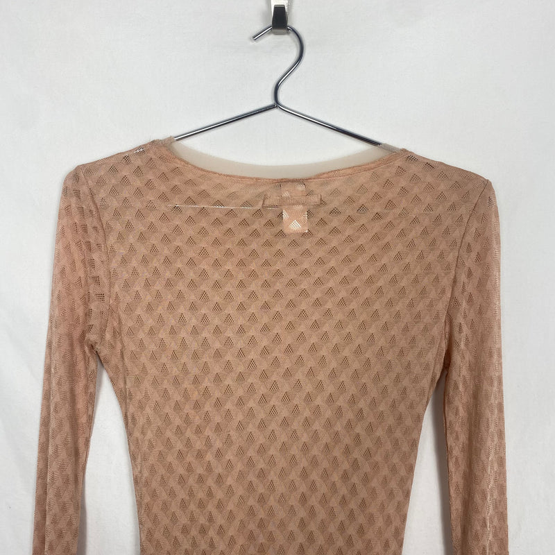 90s Jean Paul Gaultier Patterned Lace Long Sleeve Dress