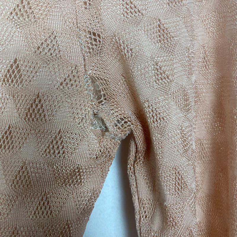 90s Jean Paul Gaultier Patterned Lace Long Sleeve Dress