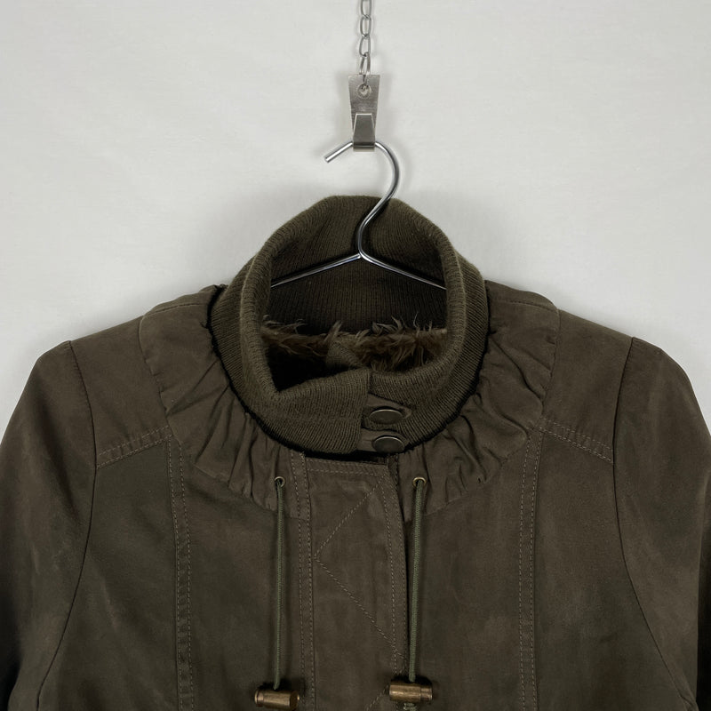 90s Abahouse Devinette 2in1 Fur Lined Military Jacket