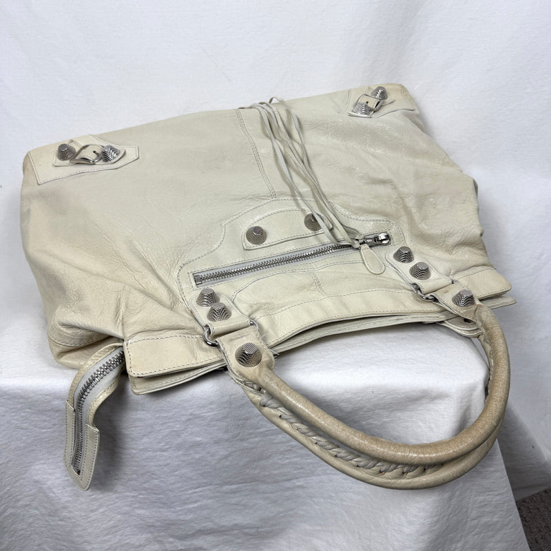 Balenciaga Giant Work Bag In Ivory