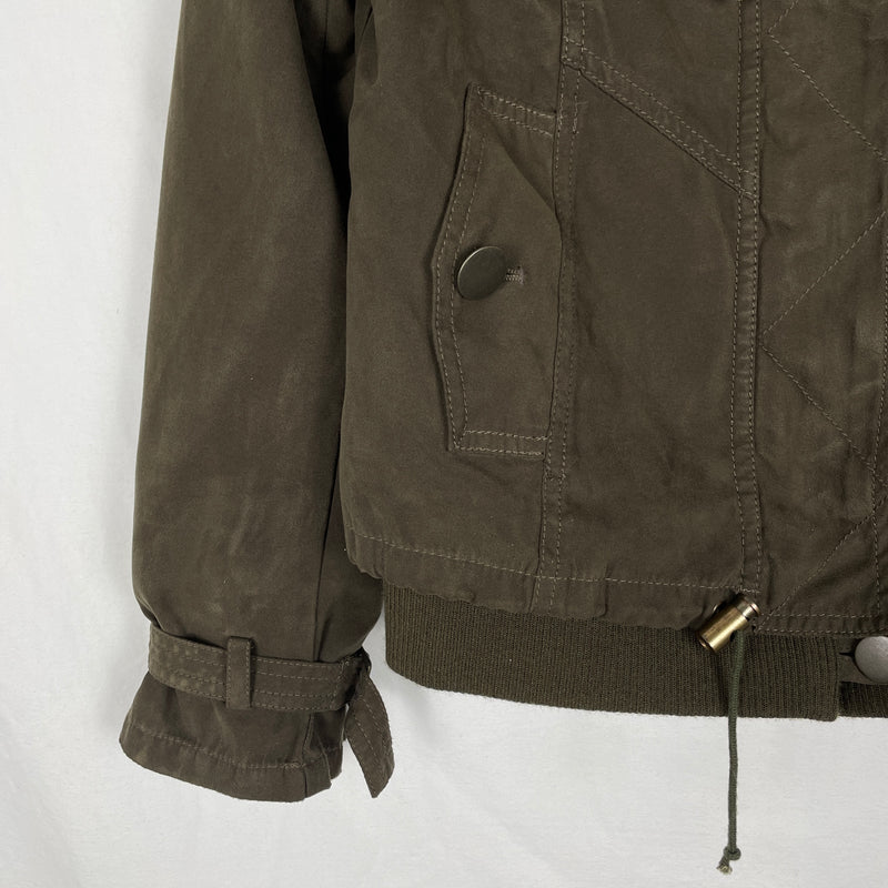 90s Abahouse Devinette 2in1 Fur Lined Military Jacket