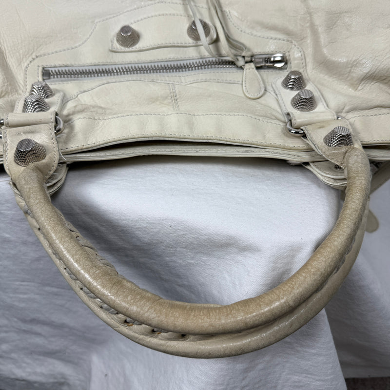Balenciaga Giant Work Bag In Ivory