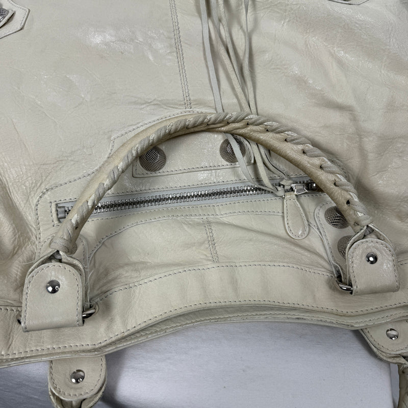 Balenciaga Giant Work Bag In Ivory