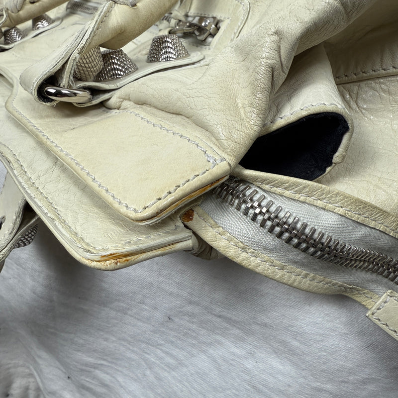 Balenciaga Giant Work Bag In Ivory